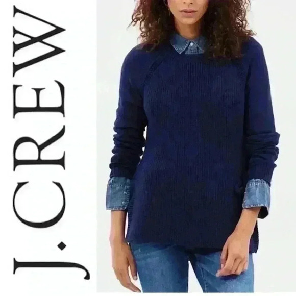 J.Crew Side Tie Crew Sweater - Picture 2 of 3